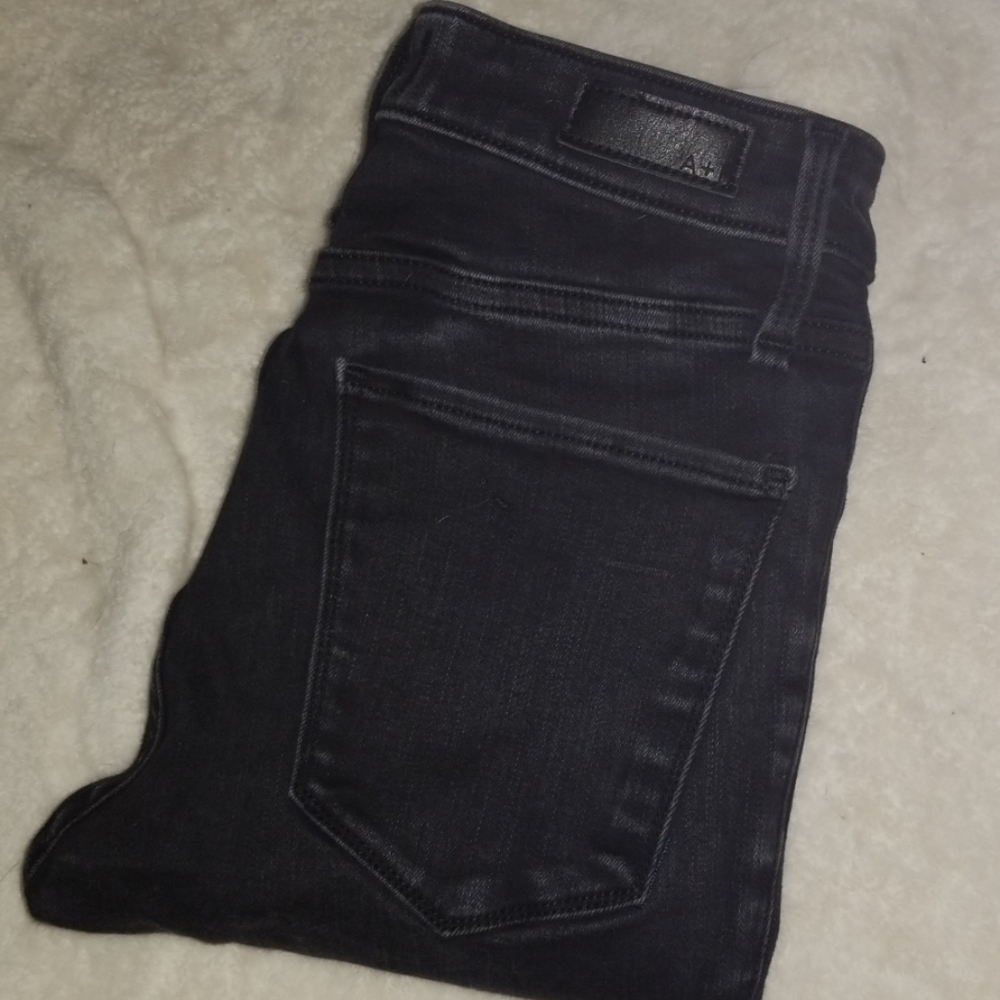 A&F Black High-rise Super Skinny Jeans